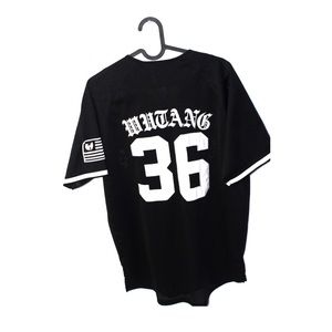WUTANG Cream Baseball Jersey